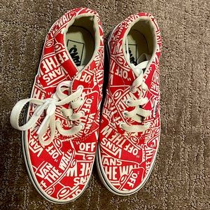 Kids size 1 red vans